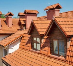 A lovely Spanish roof with red terracotta tiles