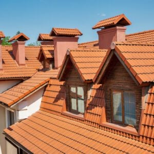 A lovely Spanish roof with red terracotta tiles