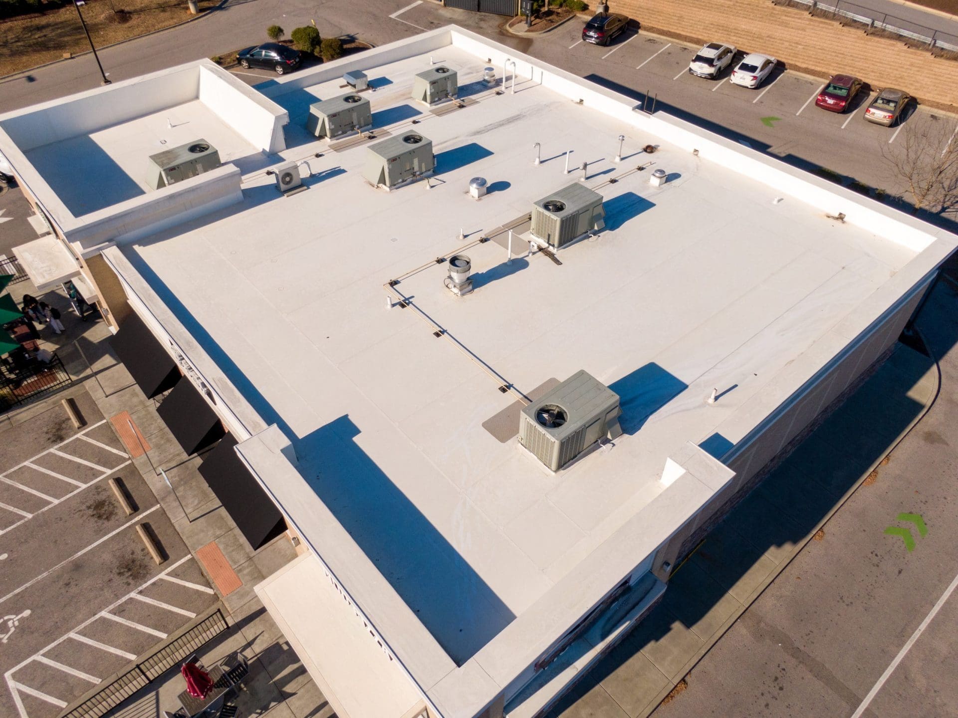 TPO Roof on a Commercial Building.