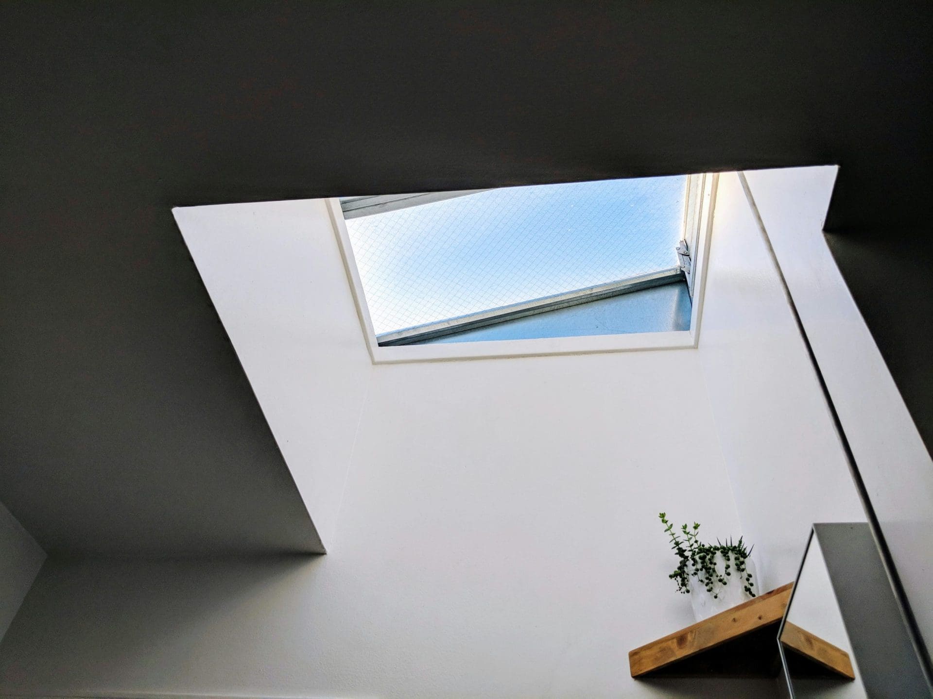 Skylight on roof.